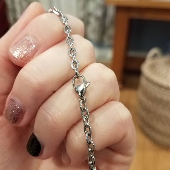 Metallic Peacock Quartz Nugget Super Long Necklace - Picture 6 of 9